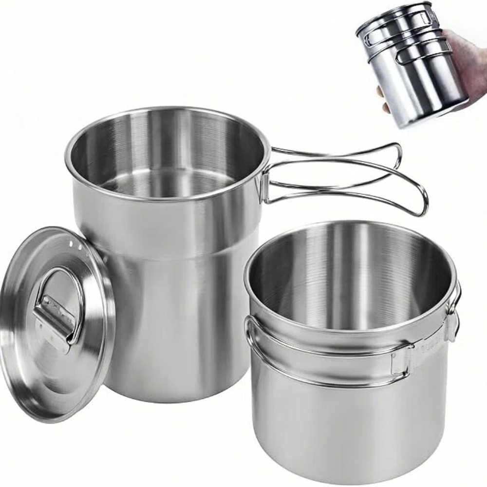 Camping Cooking Accessories - Foldable Camping Cups Mugs Camping Pot