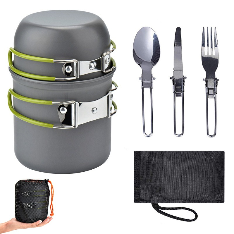 Camping Lightweight Cooking Pot - Outdoor Portable Camping Cookware High Temperature