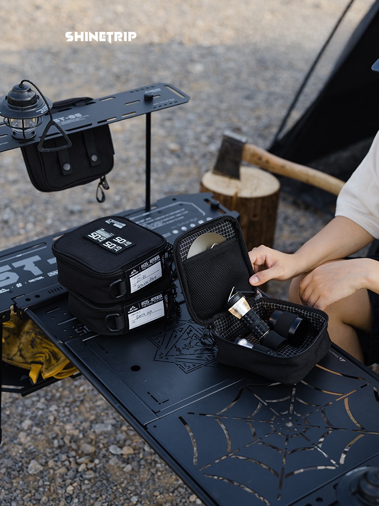 Camping Cooking Utensils Storage - ShineTrip Outdoor Camping Equipment Tactical Storage