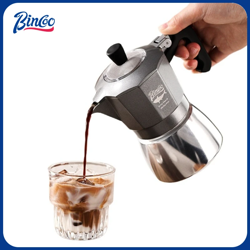 Camping Cooking Accessories - Bincoo 2 Cups Double Valve Moka