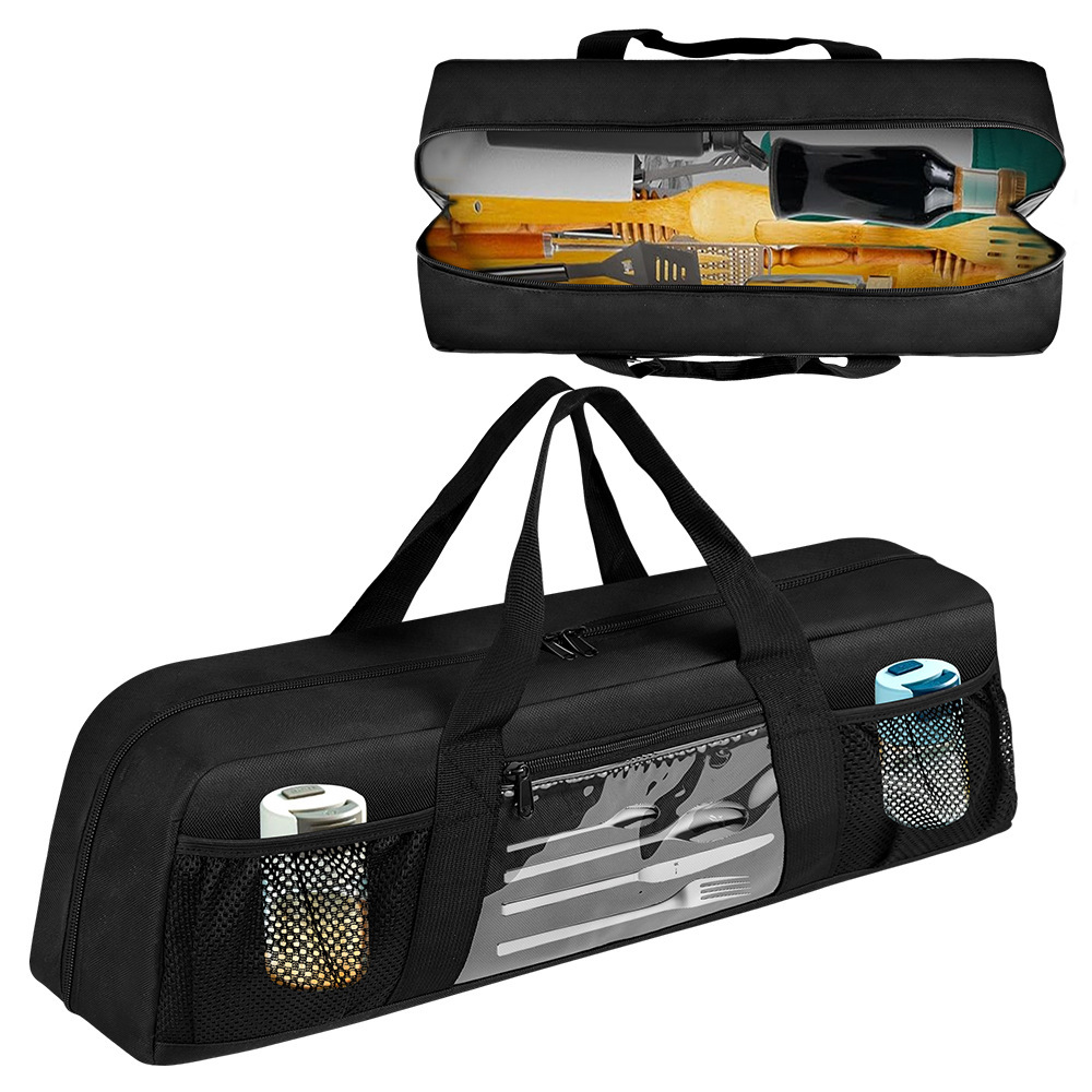 Camping Cooking Utensils Storage - Durable Barbecue Utensils Storage Bag Portable