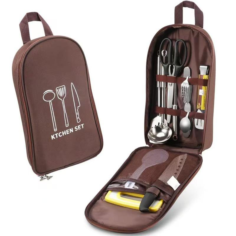 Camping Cooking Utensils Storage - Camping Utensil Organizer Bag Outdoor Cooking