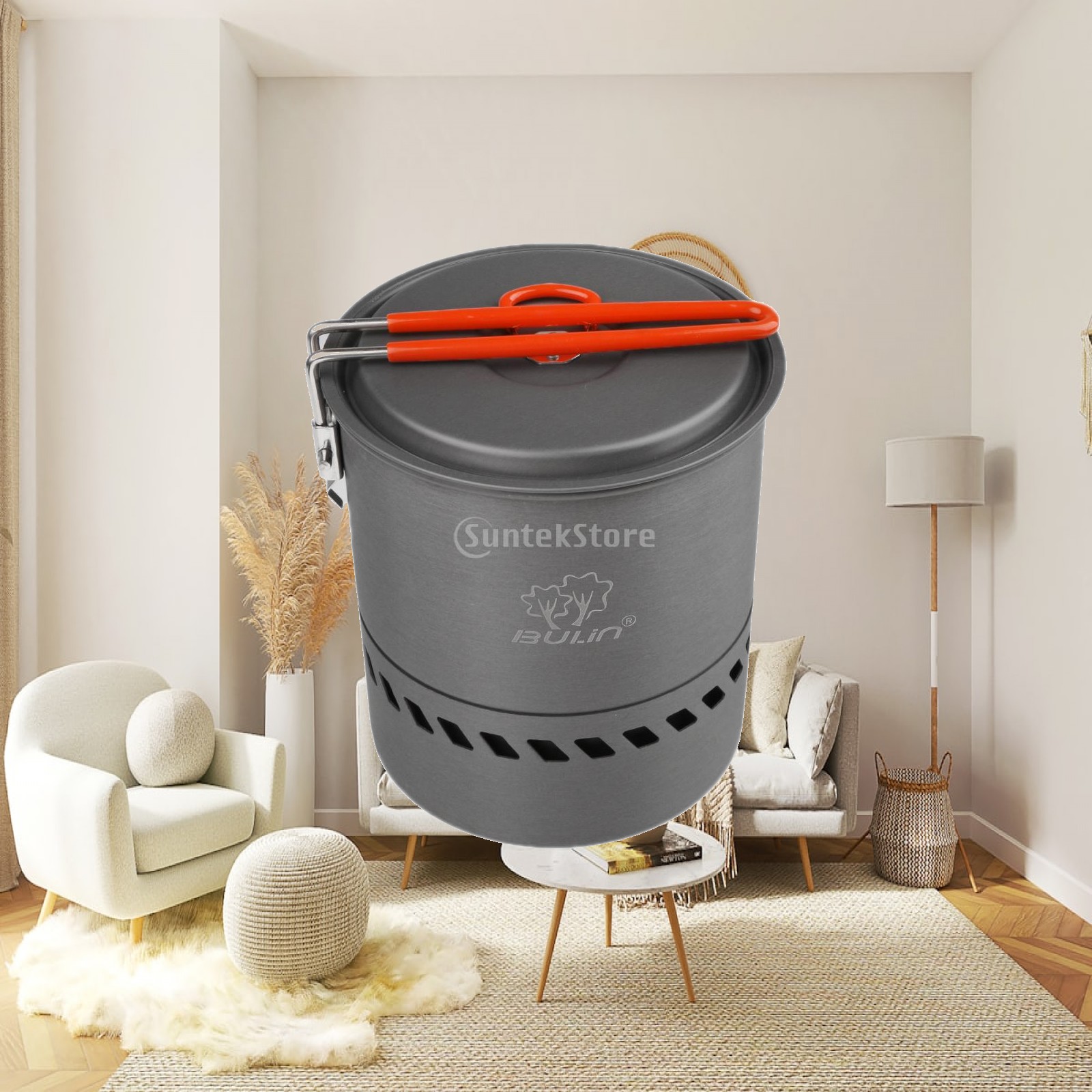 Camping Lightweight Cooking Pot - Aluminum Alloy Camping Pot Heat Exchanger
