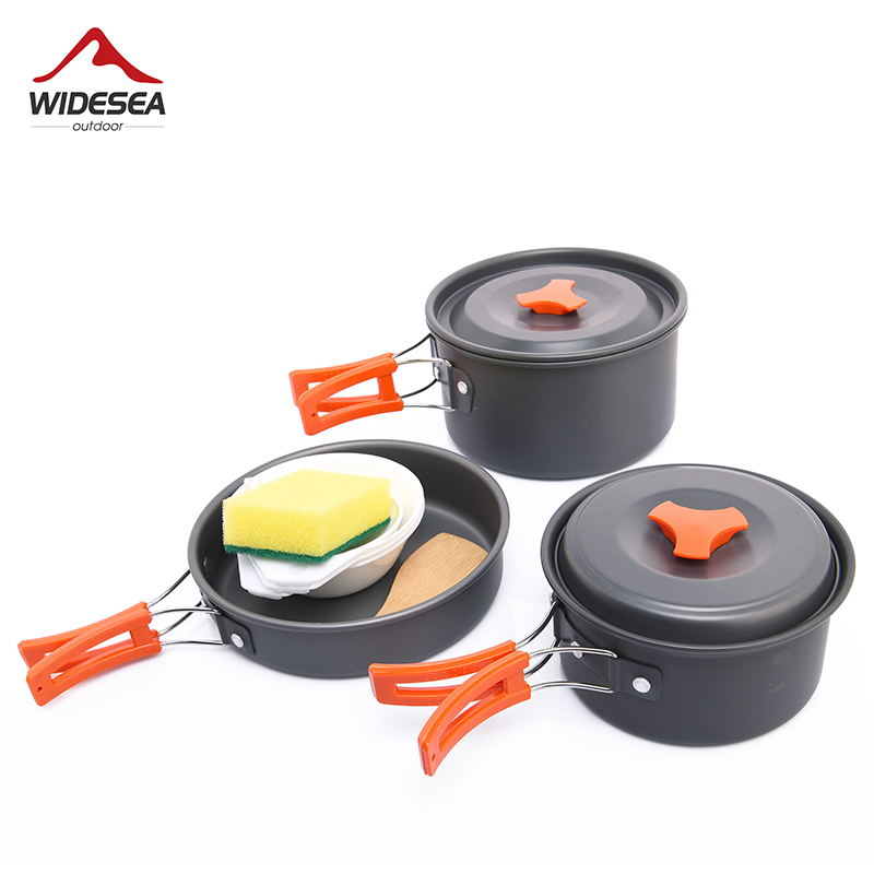 Camping Cooking And Cutlery Set - Widesea Camping Outdoor Cookware Set Tableware