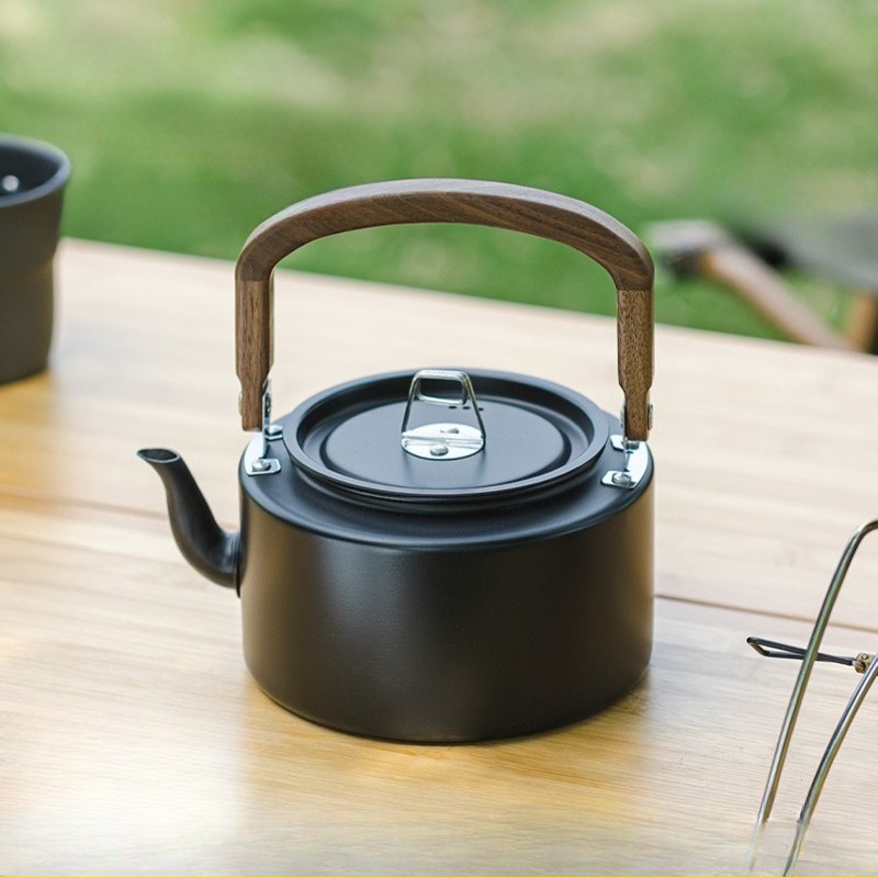 Camping Lightweight Cooking Pot - 1.2L Lightweight Aluminum Alloy Camping Kettle