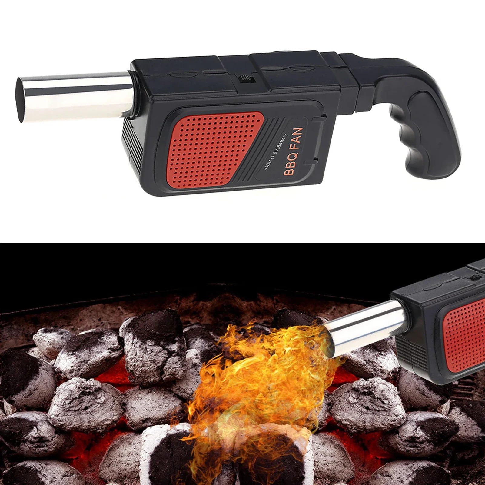 Camping Cooking Accessories - Portable Handheld Electric BBQ Fan Air