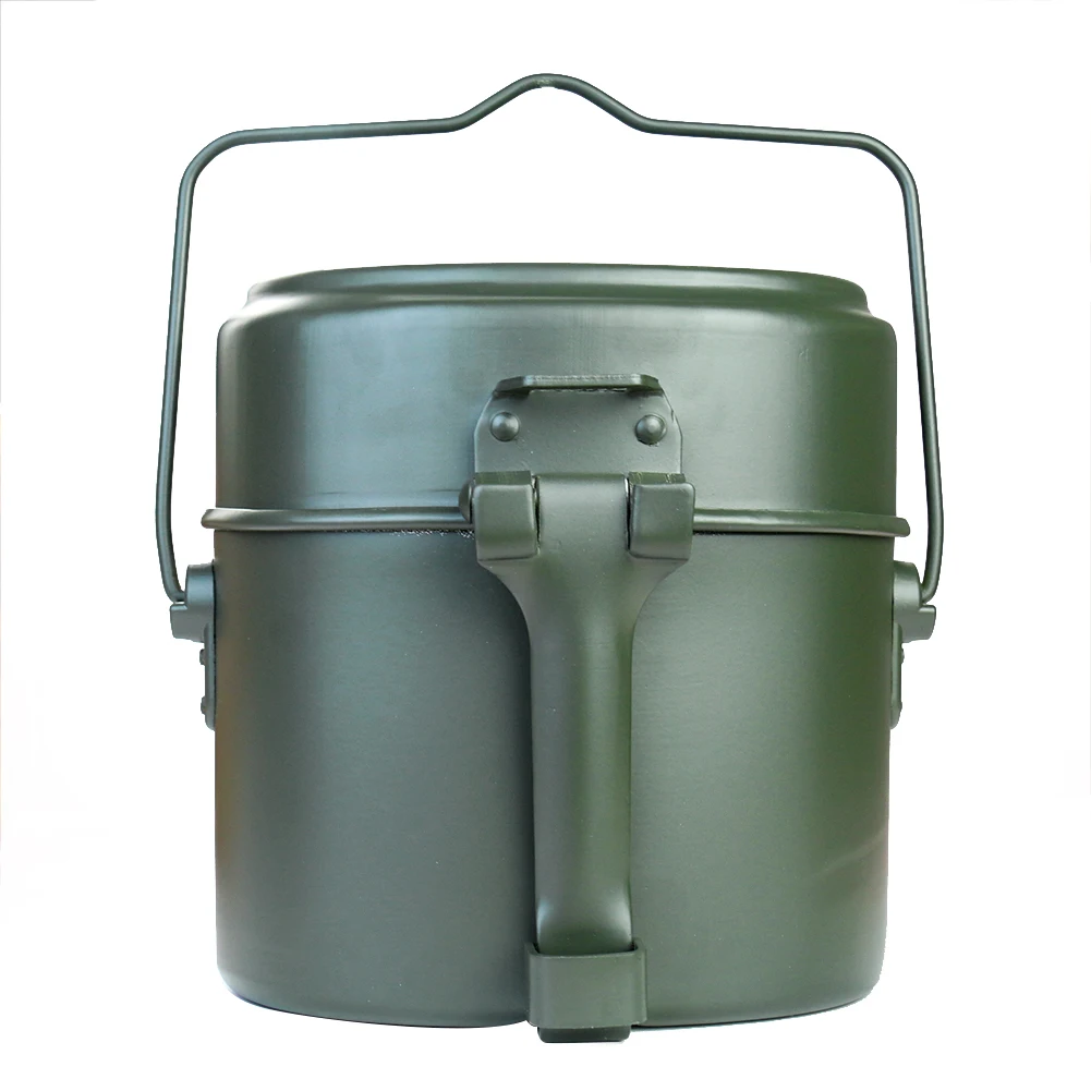 Camping Lightweight Cooking Pot - Portable Alloy Pot and Bowl Lunch