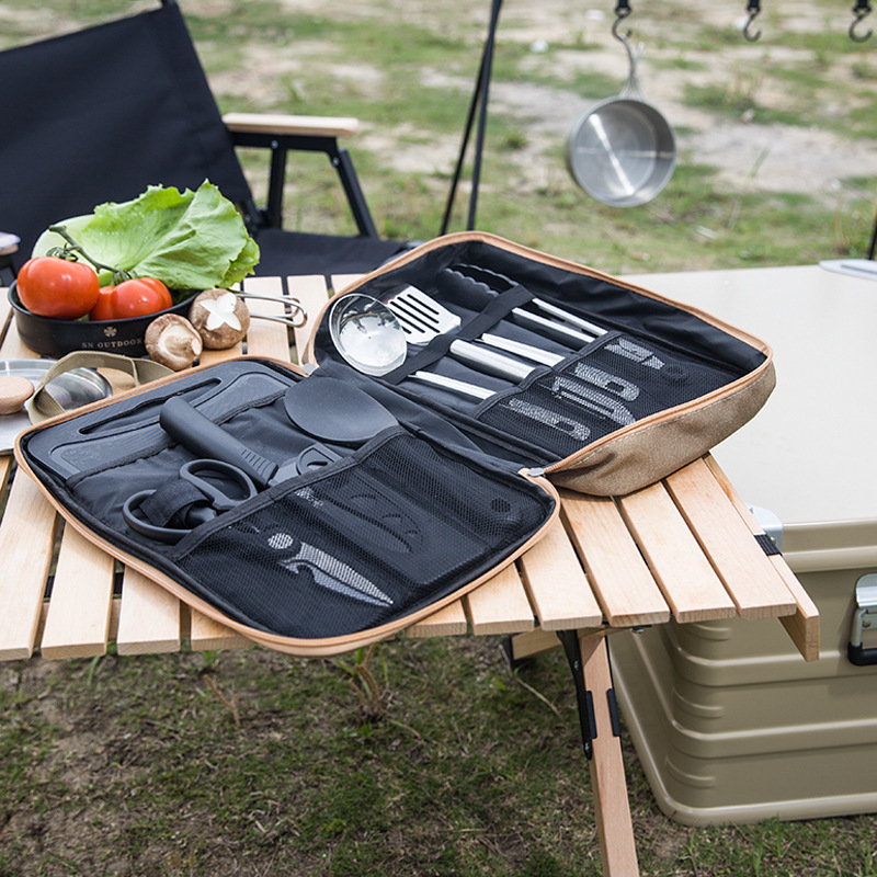 8pcs Camping Kitchen Cookware  - Camping Cooking And Cutlery Set review and price