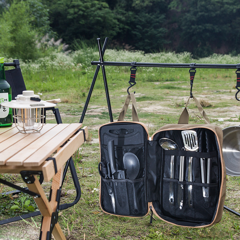 8pcs Camping Kitchen Cookware  - Camping Cooking And Cutlery Set review and price