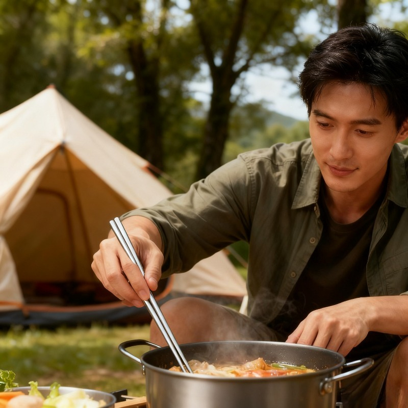 Durable Portable Titanium Chop - Camping Cooking Noodles review and price