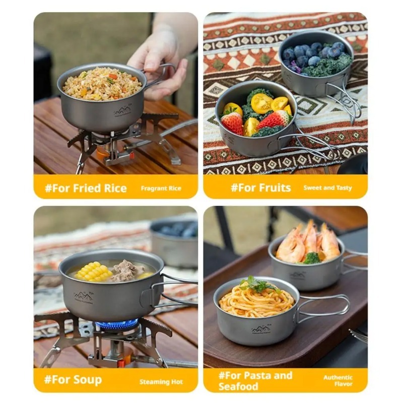Ultralight Titanium Camping Po - Camping Cooking Noodles review and price