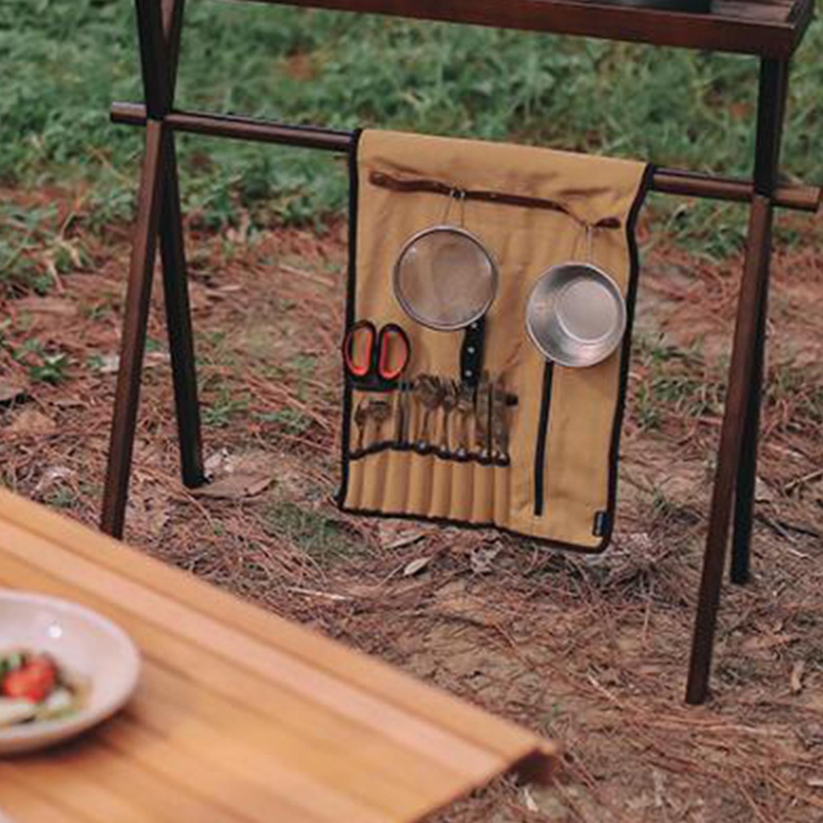 Portable Camping Utensil Roll  - Camping Cooking Utensils Storage review and price