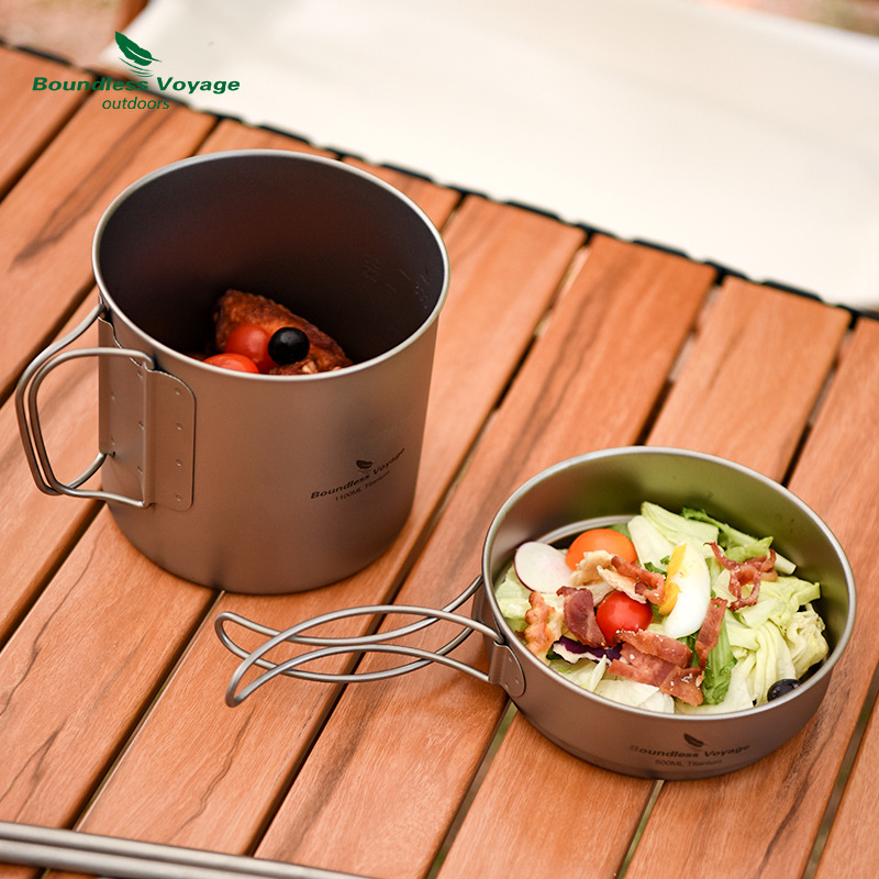 Pure Titanium Folding Handle P - Camping Lightweight Cooking Pot review and price