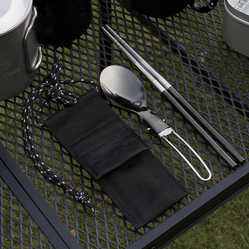 Foldable Spoon Chopsticks Trav - Camping Cooking And Cutlery Set review and price