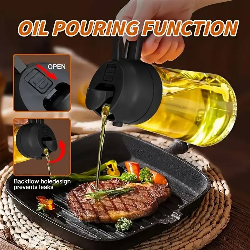 470ml Kitchen Oil Spray Bottle - Camping Cooking Oil Container review and price