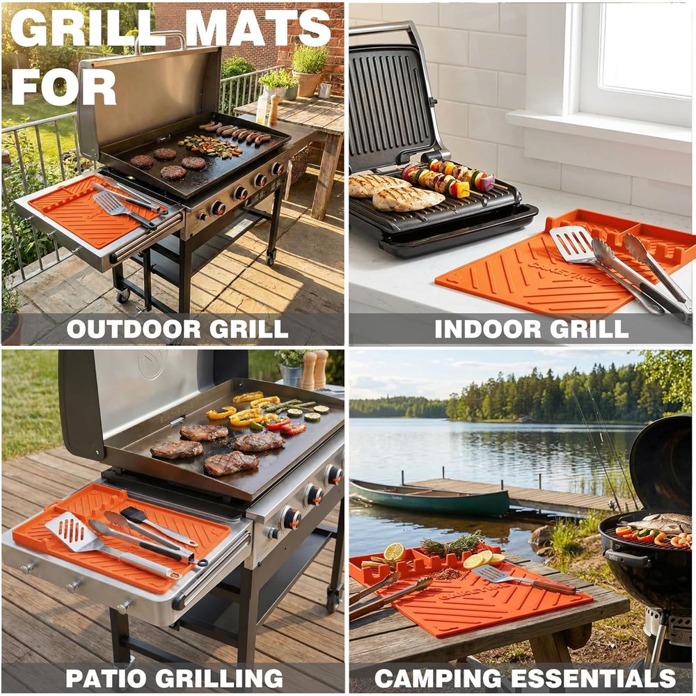 Silicone Grill Mats or Griddle - Camping Cooking Accessories review and price