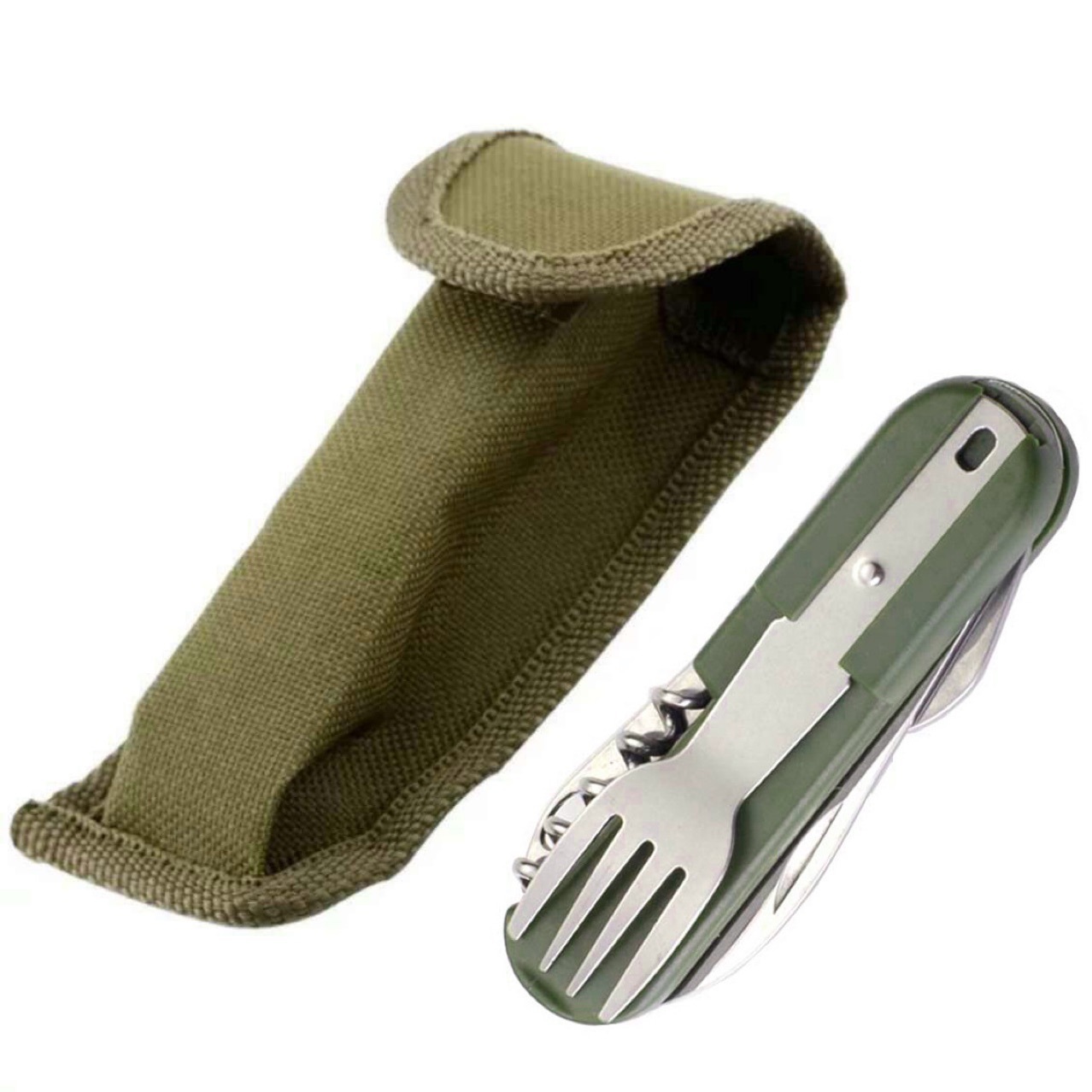 Stainless Steel 7-in-1 Camping - Camping Cooking And Cutlery Set review and price