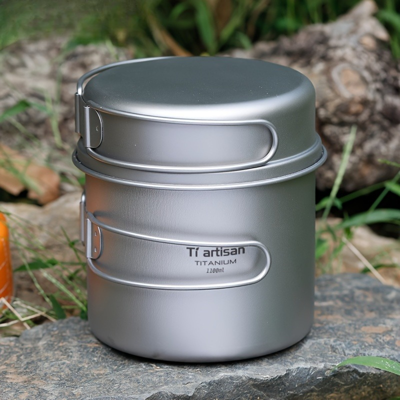 Pure Titanium Cookware Set wit - Camping Lightweight Cooking Pot review and price