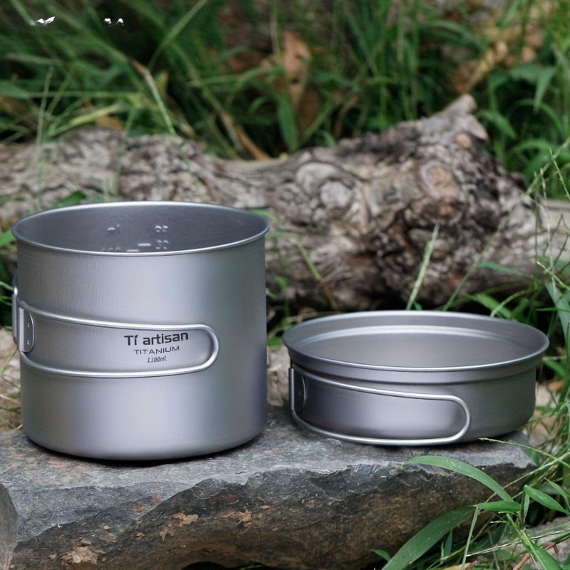 Pure Titanium Cookware Set wit - Camping Lightweight Cooking Pot review and price