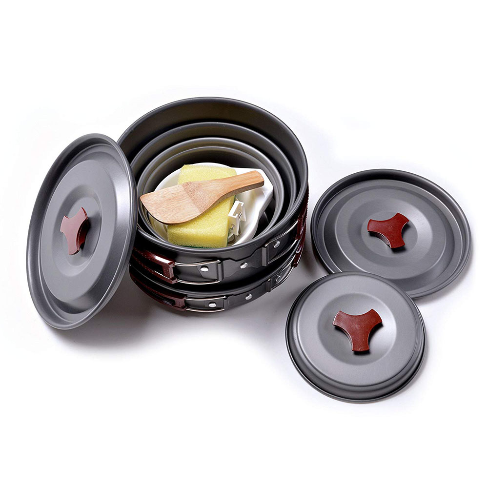 Outdoor Camping Cookware Kit N - Camping Lightweight Cooking Pot review and price
